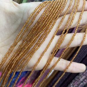 Natural Orange Agate Beads DIY Semi-Finished Products for Bracelets Necklaces Rings Clavicle Chains round Shape Loose Beads