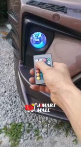 PERODUA ARUZ FOG LAMP LED BULB RGB Remote White Yellow Multi Color Lampu Spotlight Sport Light Mentol Kereta H8 H11 Halogen Replacement 汽车雾灯灯泡