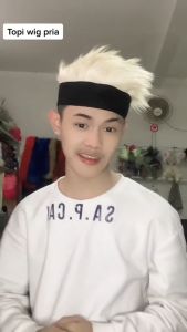 topi wig pria cosplay conoha premium