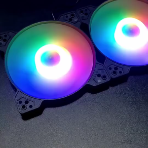 หม้อน้ําเงียบ CPU 4 PIN คุณภาพสูง - พัดลม Rgb ระบายความร้อนอย่างรวดเร็ว 120 มม. - พัดลมระบายความร้อนแชสซีคอมพิวเตอร์พีซีที่ใช้พลังงานต่ํา​ Coolmoon Magic Shadow Moon Fan Case