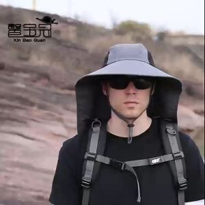 Fisherman Hat Caps Hat for Men Sun Protection Waterproof Fishing Cap Sun Hat Sun Protection Waterproof Adjustable Waterproof Breathable