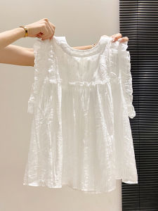 LUOSHAO | Sweet Summer White Sleeveless Blouse