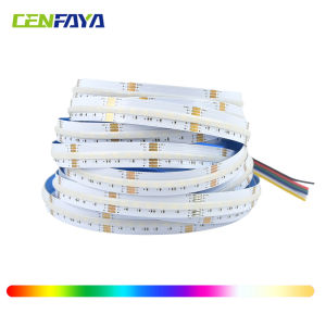 5M 10M COB RGB+CCT LED Strip 24V High Density 6P RGBCW Flexible Colorful Dimmable Room Party Holiday Decor Light Tape Band 12mm