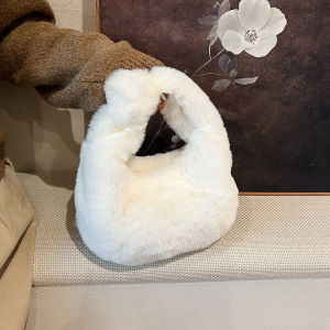 BAORUIFU | Womens Winter Furry Handbag Daily Commuter Use