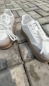 NEW!!! Sepatu Sneakers Kulit Import Wanita  J999 Sepatu Wanita Kulit Import  Sneaker Kulit Kasual Wanita Kekinian  (+Box) Import