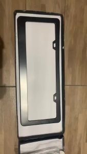 2pcs Stainless steel Aluminum Alloy Car Number Plate License Frame Cover Holder (standard size 39*14cm)