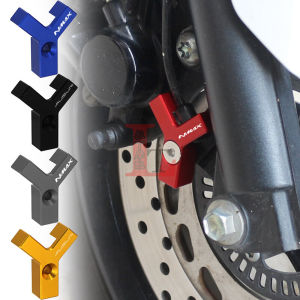 อลูมิเนียมอัลลอยด์ ABS ฝาครอบป้องกันสําหรับ Yamaha NMAX155 AUGUR รถจักรยานยนต์เซ็นเซอร์ล้อหน้าเปลือกป้องกันตกแต่งโล่