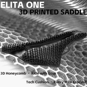 ELITAONE 3D Printed Ultra Light Saddle Carbon Saddle Carbon Rails MTB Carbon Saddle 160g