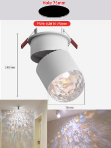 Led Downlight Spot Down Light AC 110V-220V COB Sunset Spotlight Surface Recessed Ceiling Lamp for Home Decor Living Room Hallway