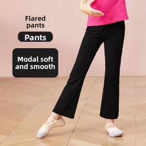 aiwuge | Spring & Summer Dance Tights Black Bell-bottom Practice Pants for Girls