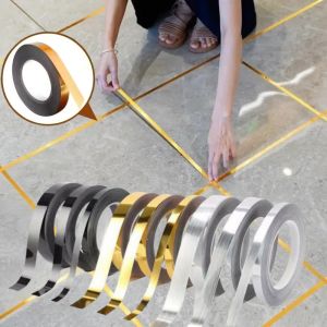New Self Adhesive Tile Sticker Waterproof Gap Sealing Tape for 50M Foil Wall Floor Ceiling Furniture Edge Home Decoratio