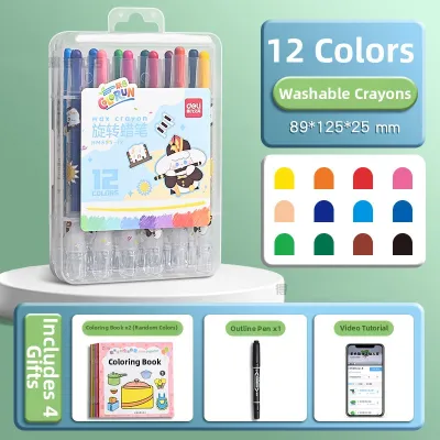 deli | Safe Rotating Childrens Oil Pastels