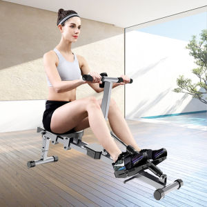 Hydraulic Rowing Machine Home Fitness Equipment Silent Foldable Double Track Rowing Machine for Shaping And Beautifying Body