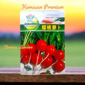 (KEMASAN PREMIUM) BIJI/BENIH LOBAK BULAT MERAH (isi -+500 butir)
