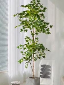 70-140cm Artificial Maple Tree Fake Japanese Plants Tall Maple Branch Silk Chicken Claw Maple Leafs For Home Garden Room Decor