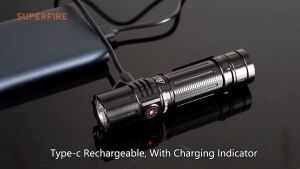 SUPERFIRE Flashlight A20 20W High-power 1700 Lumens Super Bright Type-C Rechargeble  Portable Waterproof Torchlight For Camping Hiking Expedition Flashlight Ar Display A20 - Lazada