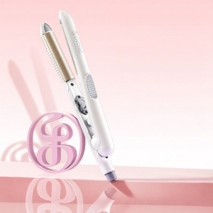 LivChic | Arc-Shaped Multifunctional Hair Straightener and Curler for Small Areas like Bangs and High Crown