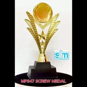 Plastic Trophy EP-MP347 Screw Medal (Hadiah Sukan Sekolah Dan Anugerah Cemerlang) Piala Cenderahati.