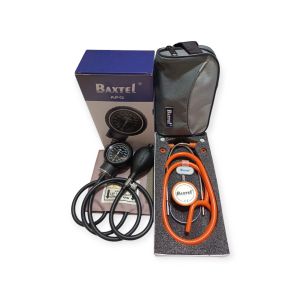 Baxtel APG Black Aneroid BP With Orange Deluxe Stethoscope