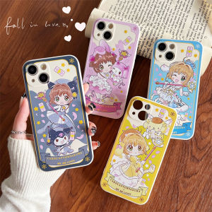 Cute Cartoon Cherry Blossom Phone Case Silicone Protective Cover for Apple 14 pro iPhone 13 pro Max Meow Wolf 16 Max Anti-Fall 8 plus Womens 12 Mini 6S