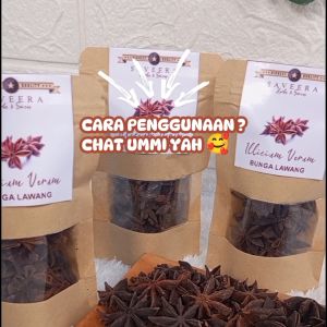 BUNGA LAWANG / STAR ANISE / PEKAK KERING uk. POUCH Hemat & Praktis 100% ASLI ALAMI KUALITAS PREMIUM