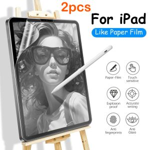 2pcs 2025 New Matte Screen Protector for IPad A16 11th Air 13 11 M3 Pro M5 11 13 Inch Write and Draw Like on Paper Tempered Film