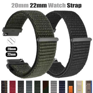 20 22mm Nylon Strap For Garmin Venu 3 Sq 2 Watch Bands Forerunner 570 265 255 Vivoactive 6 Bracelet Samsung Galaxy Watch 7 6 5 4