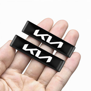 สติ๊กเกอร์ตกแต่งภายในและภายนอกรถยนต์แบบ 3D อีพ็อกซี่ สำหรับรถยนต์รุ่น Kia - ใช้ได้กับรถยนต์ทั่วไป สติ๊กเกอร์โลโก้รถยนต์สีดำแบบเต็มตัว สำหรับติดประตู กระจก คอนโซล และอื่นๆ