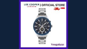 LEE COOPER OFFICIAL Men Metal Band Silver Watch Water Resistant Affordable Branded Timepiece (2 Years Warranty) LC07670.390