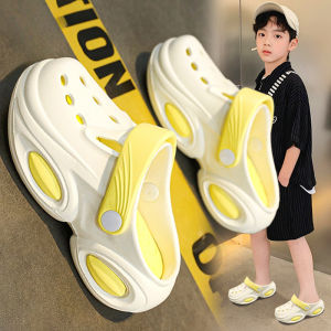 Boys Summer Hole Shoes Soft Bottom Anti-Slip Beach Slippers Childrens Sandals Casual EVA Flat Heel for All Seasons