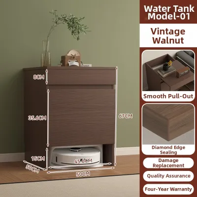 Embedded Base Station Robot Vacuum Cleaner Storage Cabinet