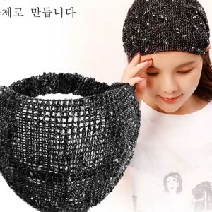 Korea Rajutan Bertepi Lebar Ikat Kepala Wanita Penutup Rambut Putih Ikat Kepala Manis Mori Wanita Hangat Ikat Kepala Ikat Kepala