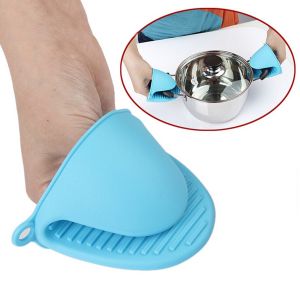 Kitchen Heat Resistant Silicone Glove Grip Oven Pot Holder Baking BBQ Cook Mitt