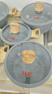 HK Granite cookware casserole Ceramic coated design GBJM NO BOX