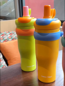 1200ml Tumbler with Handle and Straw Lid Insulated Cup Reusable Thumbler Cold Hottumbler