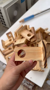 Giá Đỡ Thanh Rèm Gỗ Thông Cao Cấp – Mộc Mạc Sang Trọng (1CÁI)