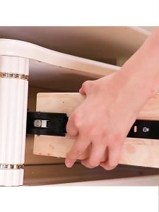 【Local delivery】2Pcs Drawer Guide Soft  Close with bearing Drawer Slide Roller Full Extension Ball Bearing Heavy Duty 10in to 20in drawer guide for cabinet cabinet tools