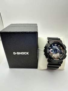 CASIO G-SHOCK PROTECTION Quartz ตัวเรือนพลาสติก นาฬิกาผู้ชาย มือสองของแท้