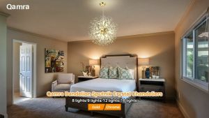 Modern Chandelier Golden Dandelion LED Pendant Light Fireworks Ceiling Lights Suitable for Bedroom Dining Living Room Indoor Lighting