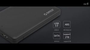 Box ssd Orico 2577U3 dùng cho SSD/HDD 2.5" ra cổng USB 3.0 sẵn cáp kèm theo - Hàng chính hãng
