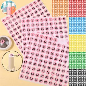 1-10Pcs Waterproof 8 Colors Number Sticker Label For Nail Polish Color Gel Varnish Marking Digital Label Sticker Manicure Tools