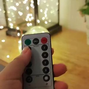 8 Mode Battery LED Fairy Lights Remote Copper Silver Wire Light Garland Birthday Wedding Party String Lights for Home Decoration