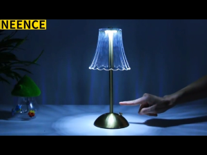 Crystal Table Lamp Touch Sensor Diamond LED Desktop Night Light Nordic Decoration Desk Lamps Bar 3 Colors Changing Dimmable USB Rechargeable Desk Light