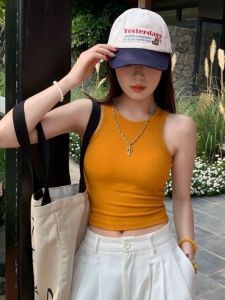 เสื้อกั๊กแขนกุดสไตล์ฝรั่งเศสสำหรับผู้หญิง ฤดูร้อน 2025 ใหม่ ดีไซน์บางเฉียบ ทรงสลิมฟิต ลำลอง สวมใส่ได้หลากหลาย