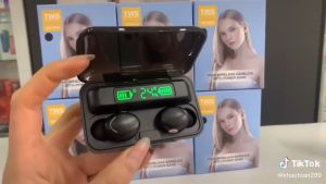 Tai nghe Bluetooth 5.0 AMOI F9 PRO - Bản Quốc Tế 2023 Nút Cảm Ứng Chống Nước - Pin Sạc 2000mah Tai Nghe cho điện thoại - Kiêm pin sạc dự phòng - Pin trâu hơn i7 i9 i11 i12 TWS