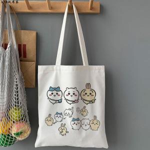 Chiikawa Uzaki Quirky Expression Canvas Bag Student Commute Book Bag Single Shoulder Bag Youthful Style Soft Tote Bag