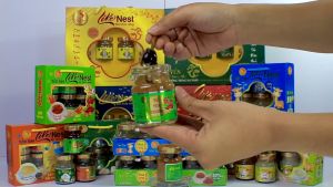 HCM - LIKE NEST TẾT AN YÊN COMBO 2 HŨ YẾN CHƯNG VỊ SAFFRON COLLAGEN TẶNG 1 HŨ 35% TỔ YẾN