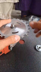 Mata Gergaji Saw Blade 4” x 40T Double Sided Pemotong Kayu + Arbor Konektor Bor Jadi Gerinda