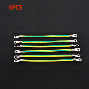 6 Pcs Pure-copper Bridge Grounding Wire Copper Braided Cable Jumper Connection Wire Durable Ground Lead Wire
