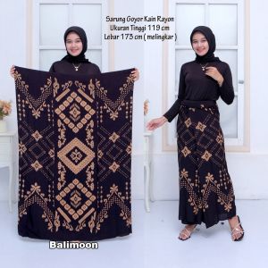 Sarung Goyor Santri Putri Wanita Rayon Motif Batik Muslim Kekinian
